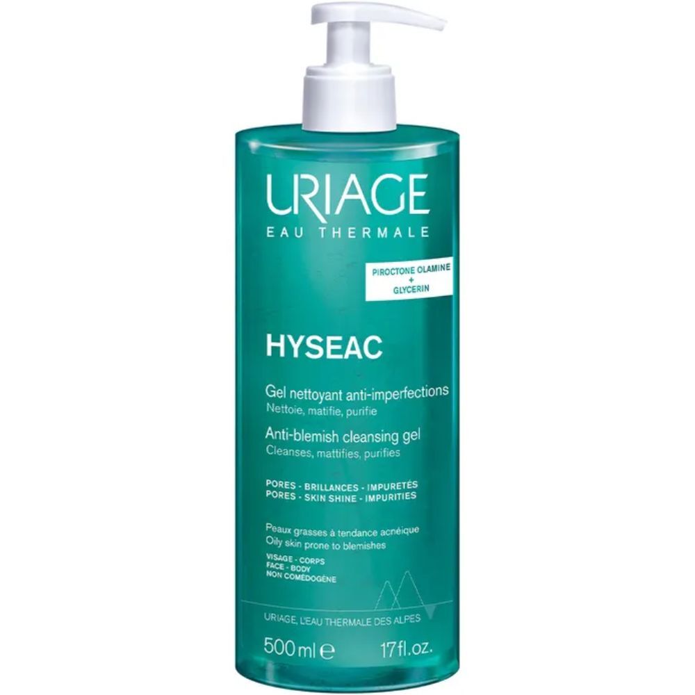 Uriage Gel Limpiador Hyséac , Pieles Grasas a Mixtas 500mL