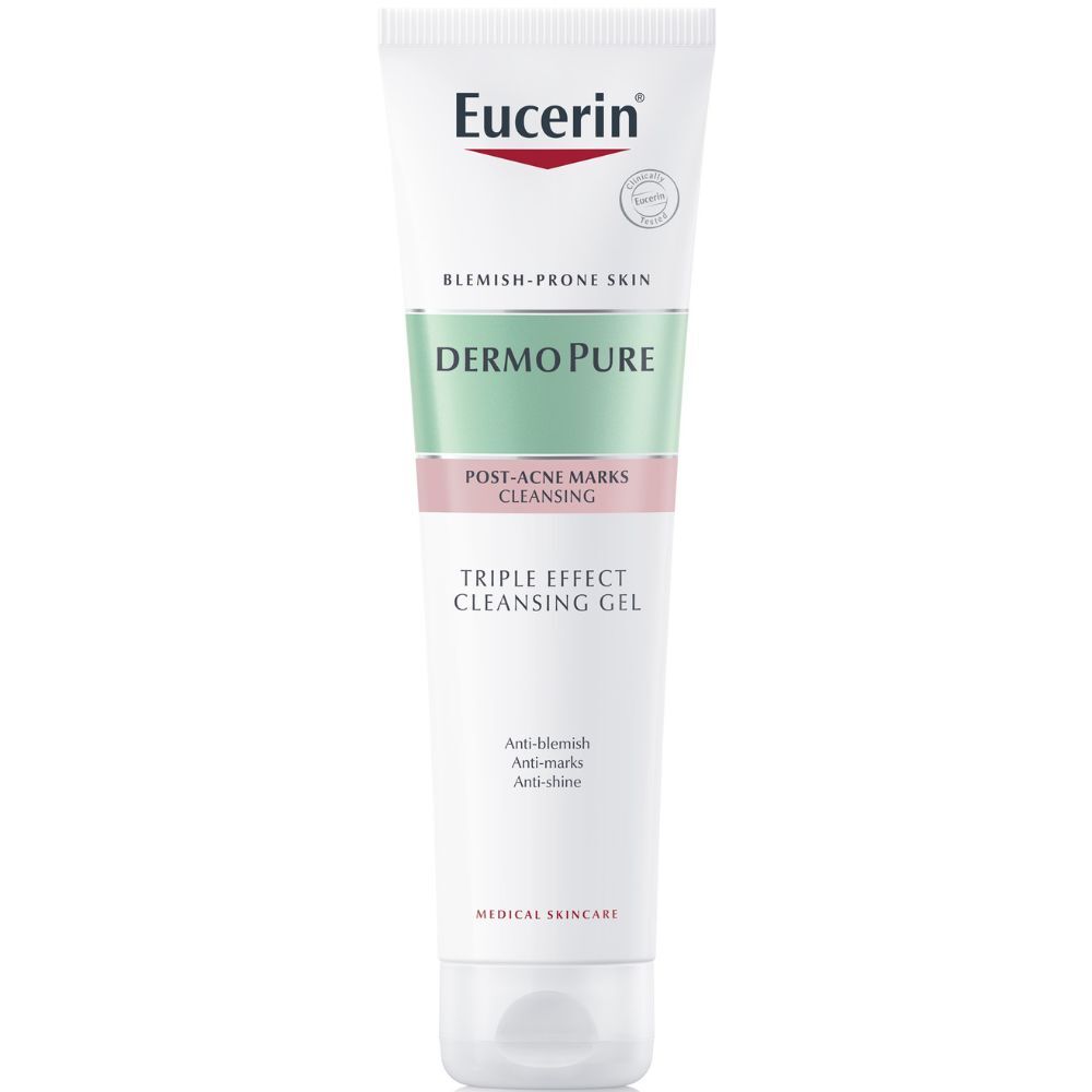 Eucerin Gel Limpiador DermoPure Triple Efecto Marcas Post-Acné 150mL