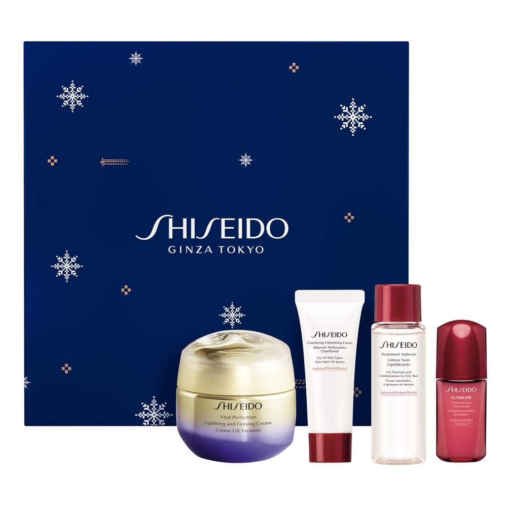 Shiseido Crema Reafirmante Y Elevadora Vital PerfectionVPN Crema 50 mL Espuma 15 mL Tónico 30 mL UTM 10 mL 1&nbsp;un.