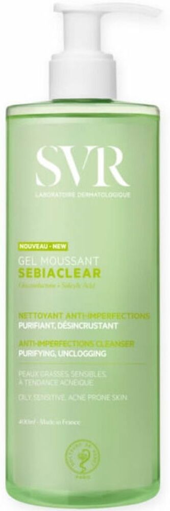 SVR Sebiaclear Gel Moussant para pieles grasas 400mL