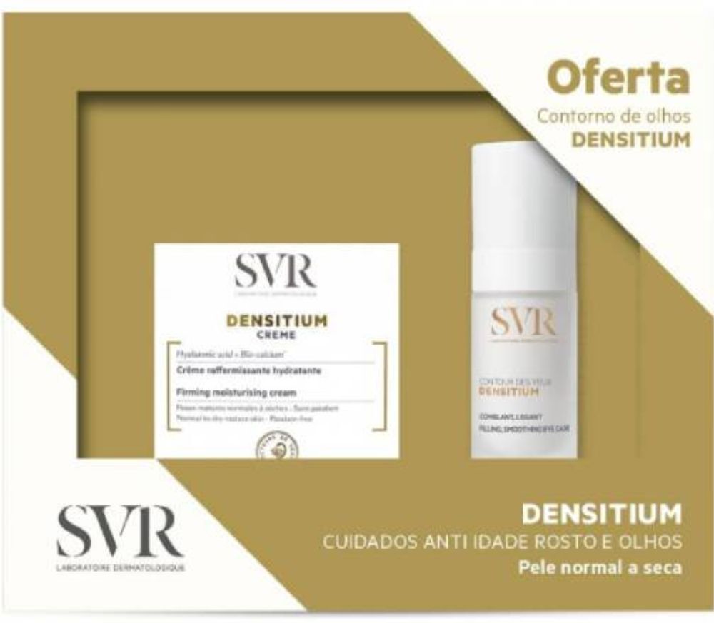 SVR Crema reafirmante Densitium para pieles normales a secasDensitum Crema reafirmante para piel normal a seca 50mL Contorno de ojos 15mL 1&nbsp;un.