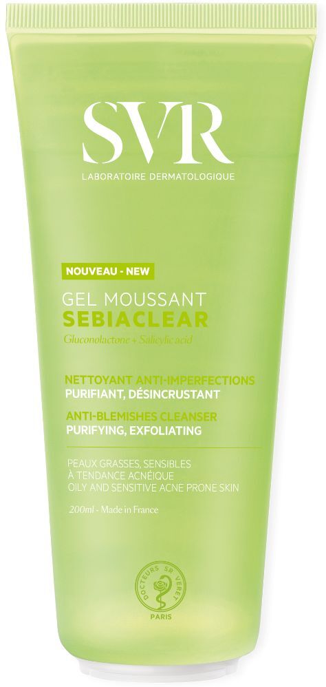 SVR Sebiaclear Gel Moussant para pieles grasas 200mL