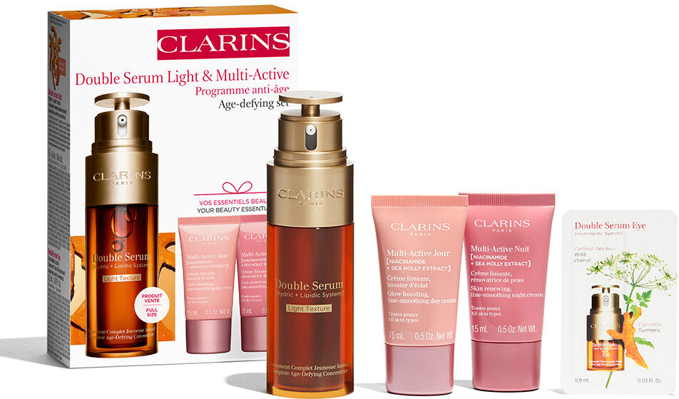 Clarins Suero doble antiedad cuidado global textura ligera 1&nbsp;un.