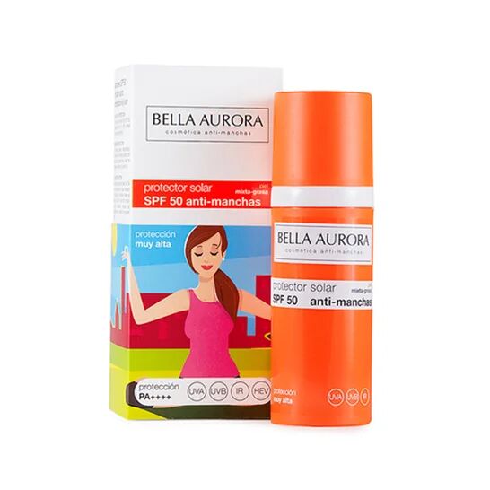 Bella Aurora Protector Solar Facial Anti-Manchas Piel Mixta-Grasa SPF50+ 50ml