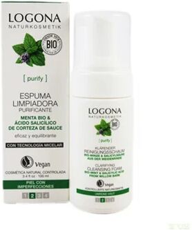 LOGONA Espuma Limpiadora de Menta 100ml