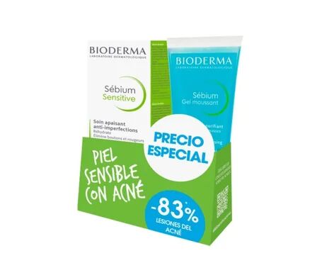 Bioderma Pack Sébium Sensitive 30ml + Sébium Gel Moussant 100ml
