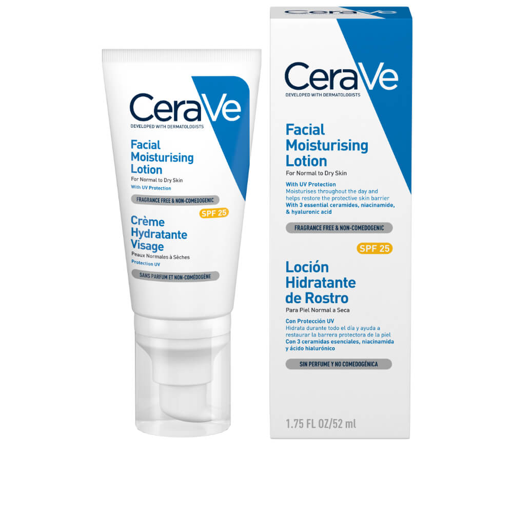 CeraVe Loción facial hidratante SPF 25 52 ml