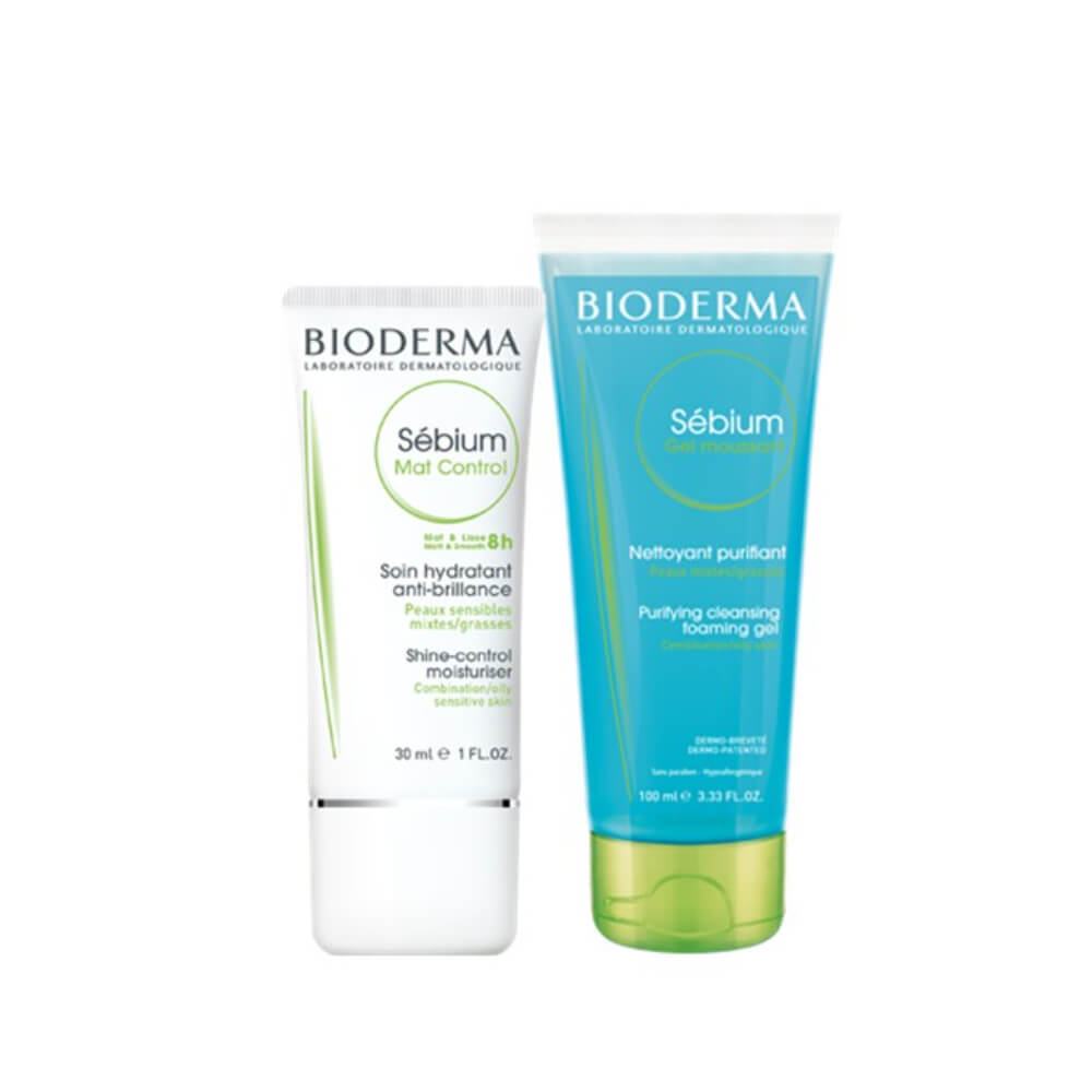 Bioderma Sébium MAT 30 ml + Sébium Gel Moussant 100 ml