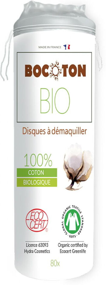 Bocoton Discos desmaquilladores de algodón Bio