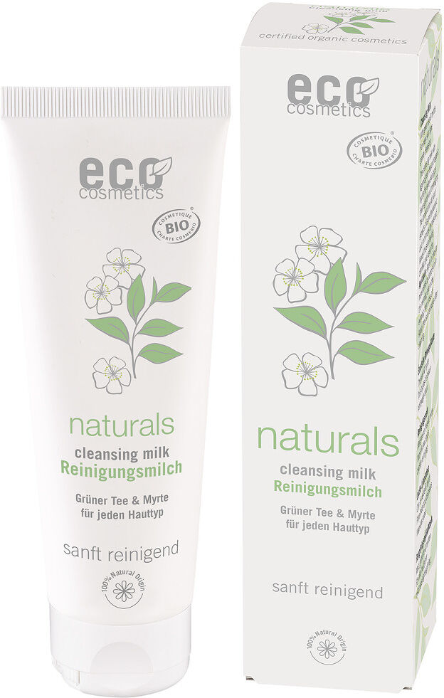 Eco Cosmetics Leche limpiadora suave 3 en 1 con Té Verde y Mirto