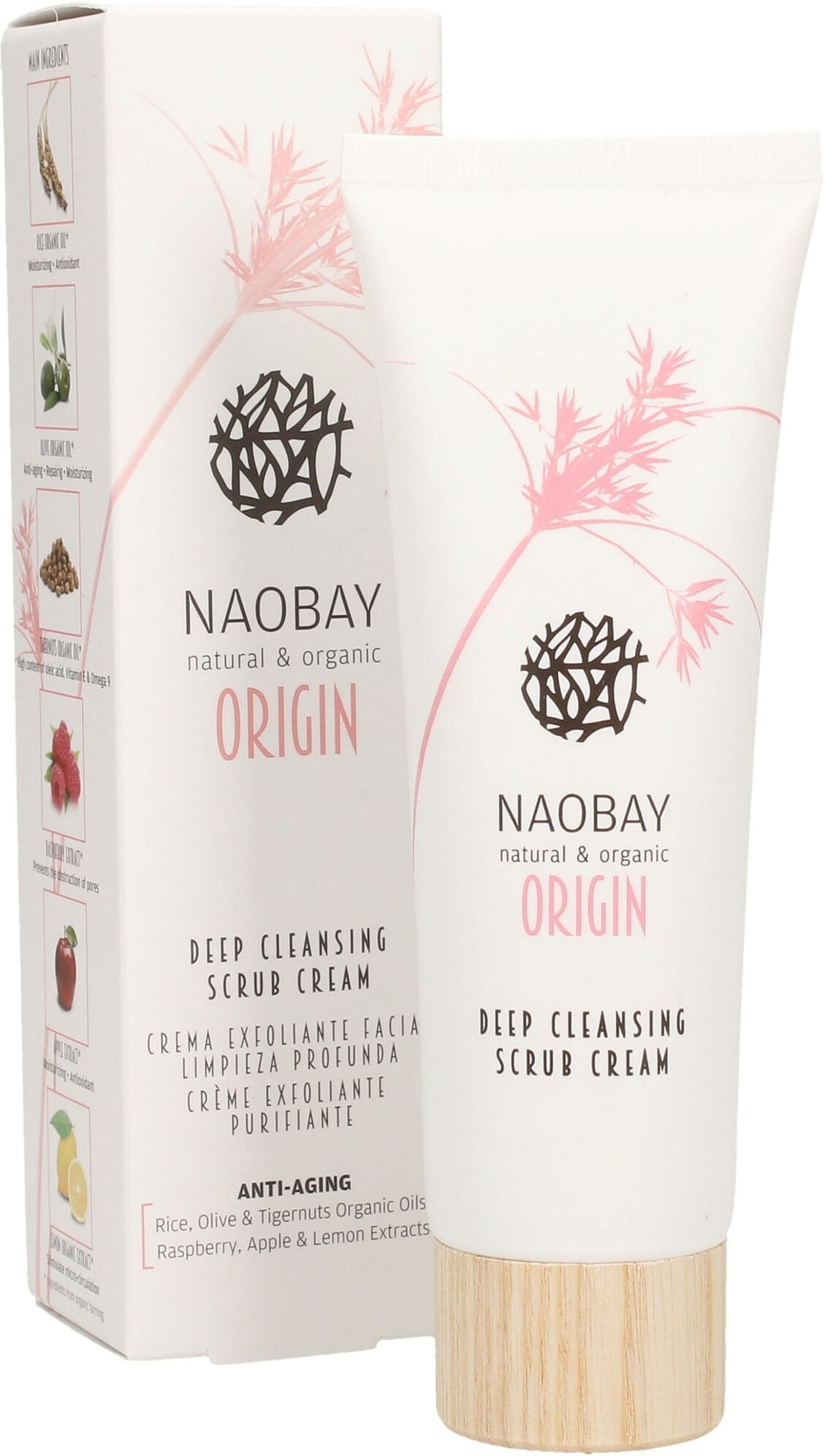 Naobay Crema Exfoliante Facial Limpieza Profunda Origin