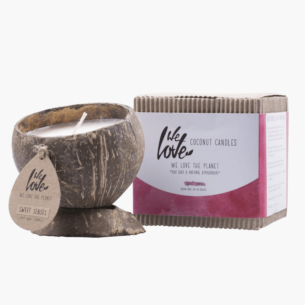 We Love The Planet Vela de coco natural Sweet Senses