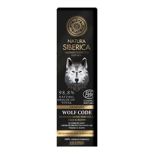 Natura Siberica Crema protectora para cara y manos Wolf Code For Men Only