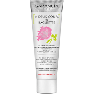 Garancia En Deux Coups de Baguette Crème Démaquillante Visage et Yeux Rose 120g + Serviette Offerte - Publicité