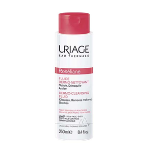 Uriage Roséliane Fluide Dermo-Nettoyant Démaquillant Anti-Rougeurs 250ml - Publicité