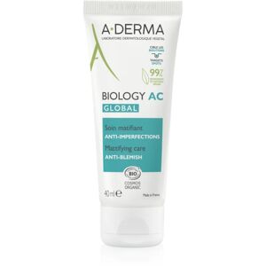 A-Derma Biology AC soin matifiant anti-imperfections de la peau 40 ml - Publicité