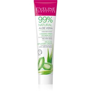 Eveline Cosmetics 99% Natural Aloe Vera crème dépilatoire apaisante maillot et aisselles 125 ml