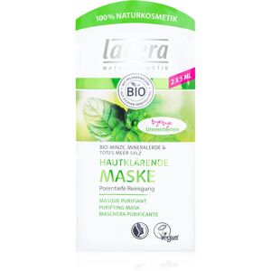 Lavera Bio Mint masque purifiant en profondeur 2x5 ml - Publicité