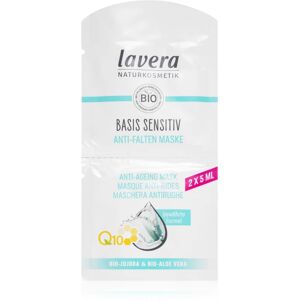 Lavera Basis Sensitiv Q10 masque anti-rides et raffermissant visage à la coenzyme Q10 2x5 ml - Publicité