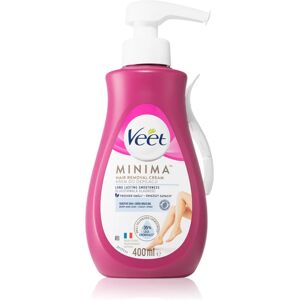 Veet Minima Sensitive Skin crème dépilatoire pour peaux sensibles aloe vera et vitamine E 400 ml