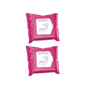 Bioderma Crealine H2O Lingettes Dermatologiques Lot de 2 x 25 Lingettes - Lot 2 x 25 lingettes