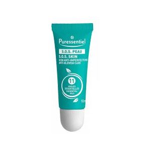 Puressentiel SOS Peau Soin Anti-Imperfections aux 11 Huiles Essentielles 10 ml - Tube-applicateur 10 ml