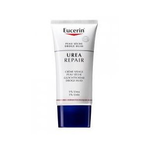 Eucerin UreaRepair Creme Visage Peau Seche 5% d'Uree 50 ml - Tube 50 ml