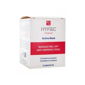 Hyfac Woman Active Mask Masque Peel-Off Anti-Imperfections 15 Sachets - Boîte 15 sachets de 5 ml