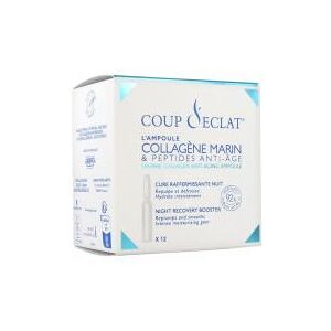 Coup d'Éclat 12 Ampoules Collagene Marin & Peptides Anti-Âge - Boîte 12 ampoules