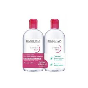 Bioderma Crealine H2O L'Eau Micellaire Originale Lot de 2 x 500 ml - Lot 2 x 500 ml