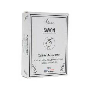 LHBEAUTY Savon Masque au Lait de Chevre Bio & Huile d'Arbre a The 100 g - Pain 100 g
