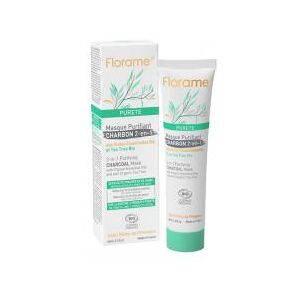 Florame Purete Masque Purifiant Charbon 2en1 Bio 65 ml - Tube 65 ml