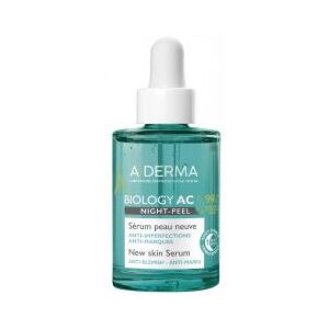 A-DERMA Biology AC Night-Peel Serum Peau Neuve Bio 30 ml - Flacon compte goutte 30 ml