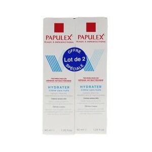 Alliance Papulex Creme Sans Huile Hydratante Imperfections 2 x 40 ml - Lot 2 x 40 ml