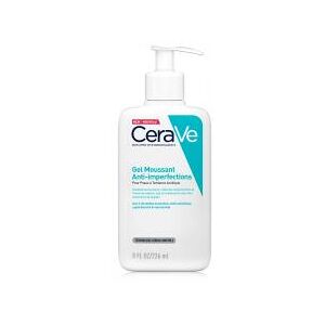 Cerave Acné Gel Moussant Anti-Imperfections 236 ml à l'Acide Salicylique et Aux 3 Céramides Essentiels Pour Peaux à Imperfections et à Tendance Que - Flacon-Pompe 236 ml