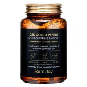 Ampoule de sérum anti-âge à l or 24 carats et aux peptides 250 ml