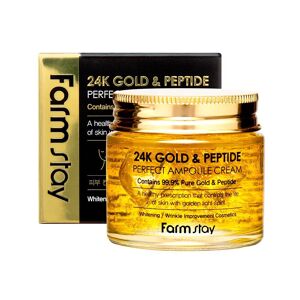 FARMSTAY 24K Gold & Peptide Perfect Ampoule Crème 80ml K-Beauty