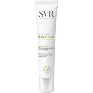 SVR Mat + Pores Sebiaclear Matifiant Hydratant Sébo-Régulateur Réduit les Pores Pour Peaux Sensibles Mixte et Grasse Tube en Matière Recyclé 40 ml - Publicité