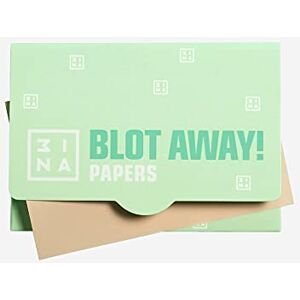 3ina MAKEUP Blotting Paper Papiers buvards matifiants Mattifying Élimine l'excès d'huile Éponge la brillance Format voyage 50 feuilles Facile à utiliser Vegan Cruelty Free - Publicité