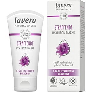 lavera Masque hyaluronique raffermissant Végétalien Cosmétique naturel Triple hyaluron & et le puissant ingrédient actif Bakuchiol Teint frais immédiat hydratation et soin 50 ml (1 pièce) - Publicité