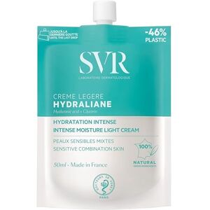 SVR Crème visage douceur Hydraliane- Hydratation intense Crème Glycérine + Acide Hyaluronique Pour Peau sensible, sèche, déshydratée 100% d'ingrédients naturels Pack anti-gaspi 50 ml - Publicité