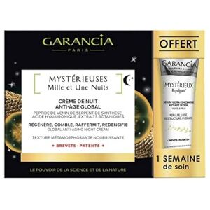 Garancia Mystérieuses Mille et Une Nuits Crème de Nuit Anti-Âge Global 30 ml + Repulpant 5 ml Offert - Publicité