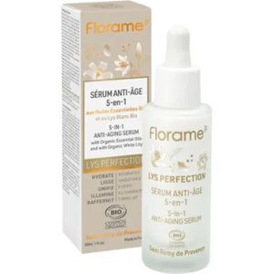 Florame Lys Perfection Serum Anti-Âge 5 en 1 Bio 30ml