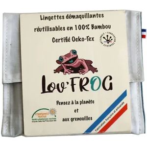 Lov'Frog Lingettes Demaquillantes Reutilisables Bambou 4 Unites