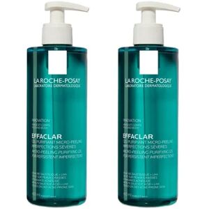 LA ROCHE POSAY La Roche-Posay Effaclar Gel Moussant Purifiant Peaux Grasses et Sensibles 2x400ml