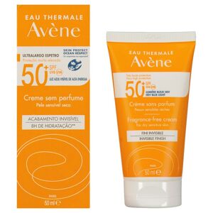 Avene Sol Sin Perfume Spf50 50ml Facial Sunscreen Blanc Homme Blanc One Size male