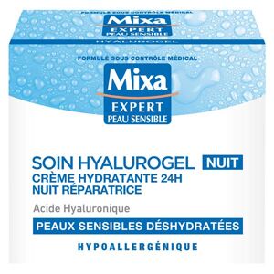 Visage Hyalurogel Nuit Crème-Masque Hydratante Peaux Sensibles Fatiguées 50ml