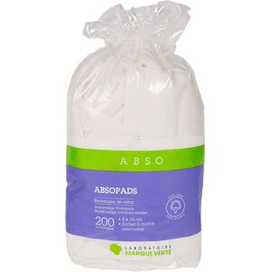 Abso Absopads Rectangles Coton 8cm x 10cm Non Stérile 200 pièces