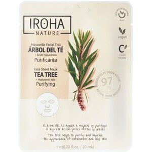 Iroha Masque visage purifiant Arbre à thé & Acide hyaluronique Natural Extracts Iroha Nature