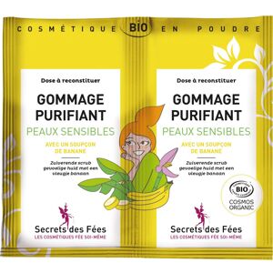 Secrets des Fées Gommage purifiant peaux sensibles bio Secrets des Fées 2x4g